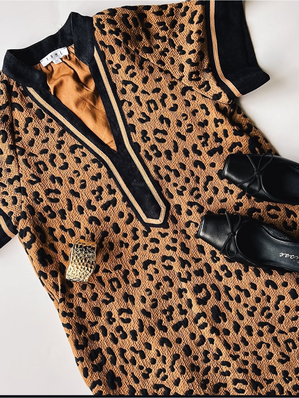 Touch of Cheetah Dress by THML Dress size XL